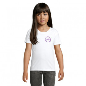 Tee-shirt coton bio Pioneer Kids blanc