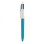 Stylo Bic 4 Couleurs Shine bleu personnalisable fabriqué en France