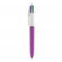 Stylo Bic 4 Couleurs Shine violet personnalisable fabriqué en France