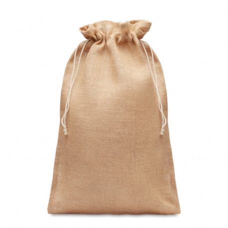 Sac cadeau hutte en jute avec cordon STOKING