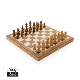 Votre cadeau : le jeu d'échecs pliable en bois