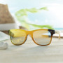 Lunettes de soleil en bambou et verre miroir Starlight