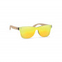 Lunettes de soleil en bambou et verre miroir Starlight