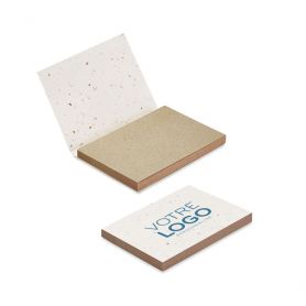 Bloc-notes adhésives à planter personnalisable Argan