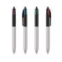 Stylo Bic 4 Couleurs Glacé noir/argent personnalisable