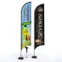 Drapeau publicitaire Wind 4m70